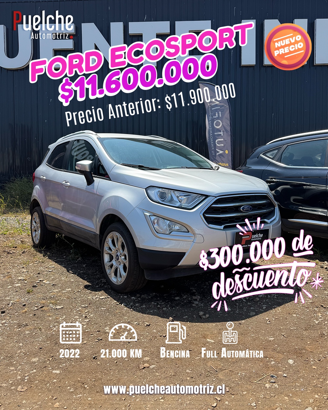Ford Ecosport 4x2 Full Automatico 2022