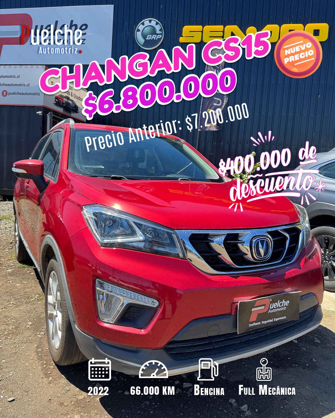 CHANGAN CS15 Bencinero 4x2 2022