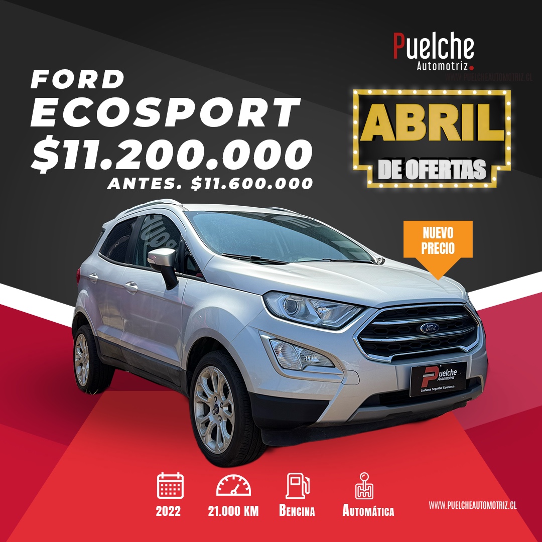 Ford Ecosport 4x2 Full Automatico 2022