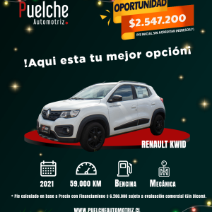 Renault Kwid 2021 4x2 Bencinero