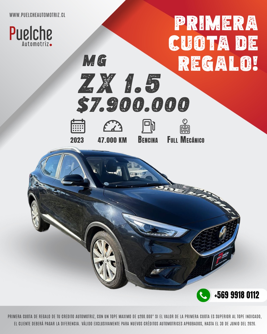 MG ZX Full Equipo-Mecanico 2023 – Puelche Automotriz en Concepción