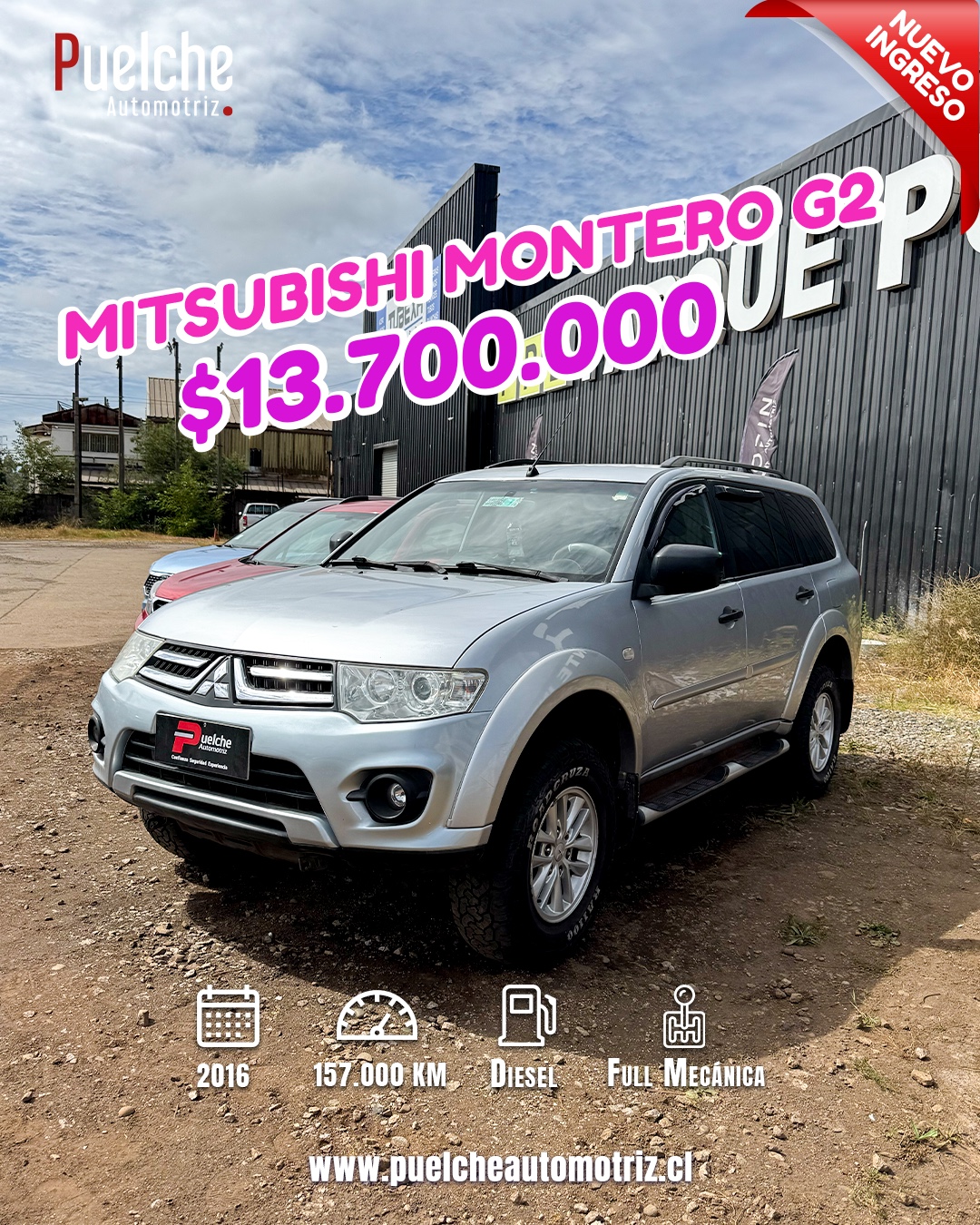 Mitsubishi Montero Sport G2 Full Mecanico- 2016