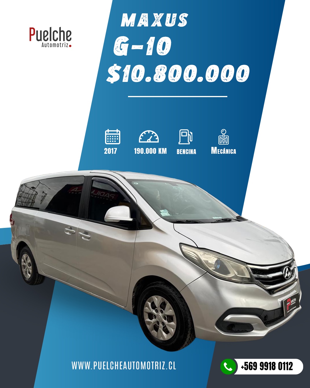 Minibus Maxus G-10 Full-Mecanico 2017