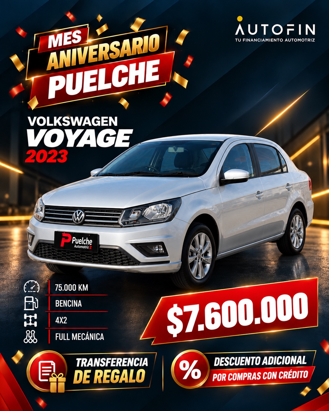 Volkswagen Voyage Highline Full-Mecanico 2023