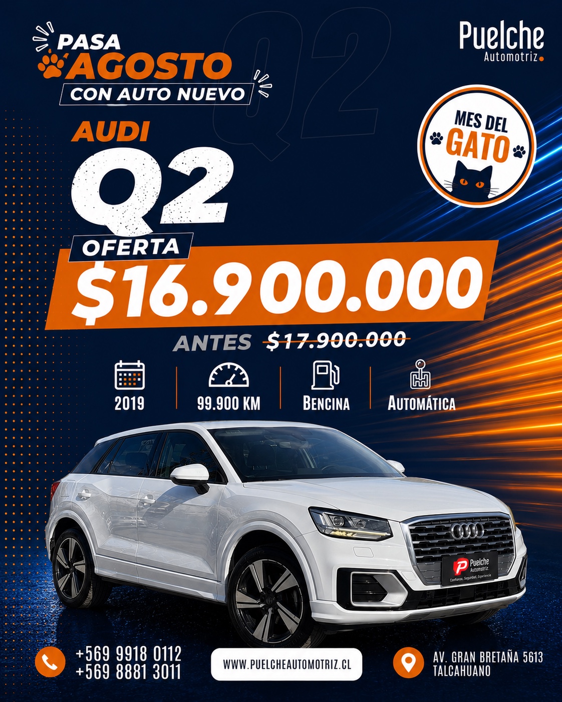 Audi Q2 Full-Automatico Año 2019