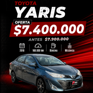 Toyota Yaris Full-Mecanico Año 2018