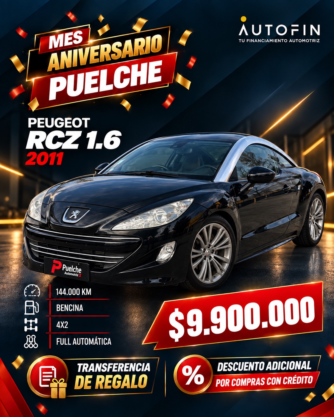 Peugeot RCZ Full-Automatico Año 2011